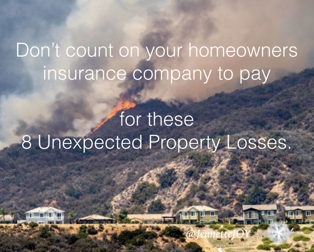 8 losses homeowners insurance doesn't cover